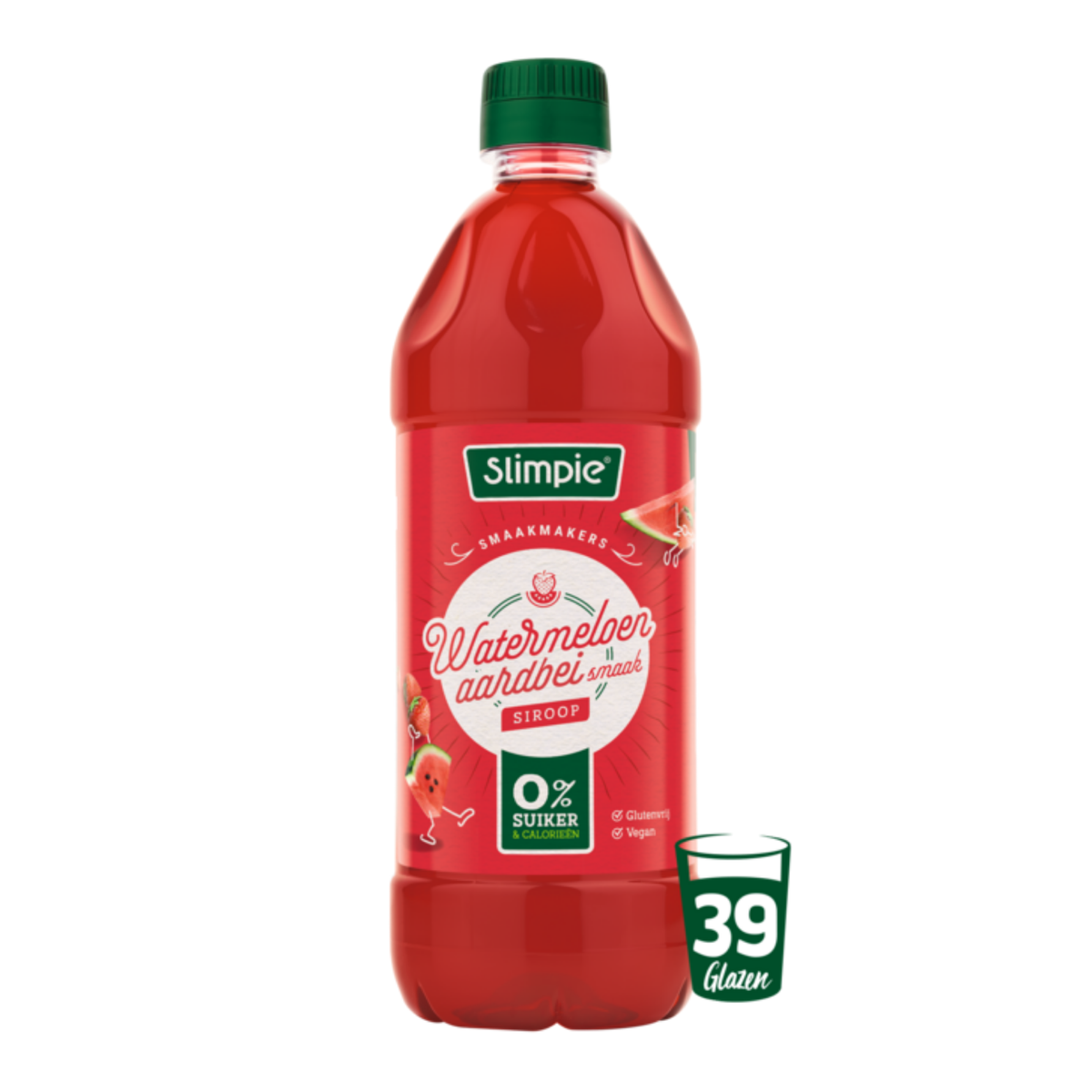 Slimpie Sirup Wassermelone Erdbeere zuckerfrei (6x 650 ml)