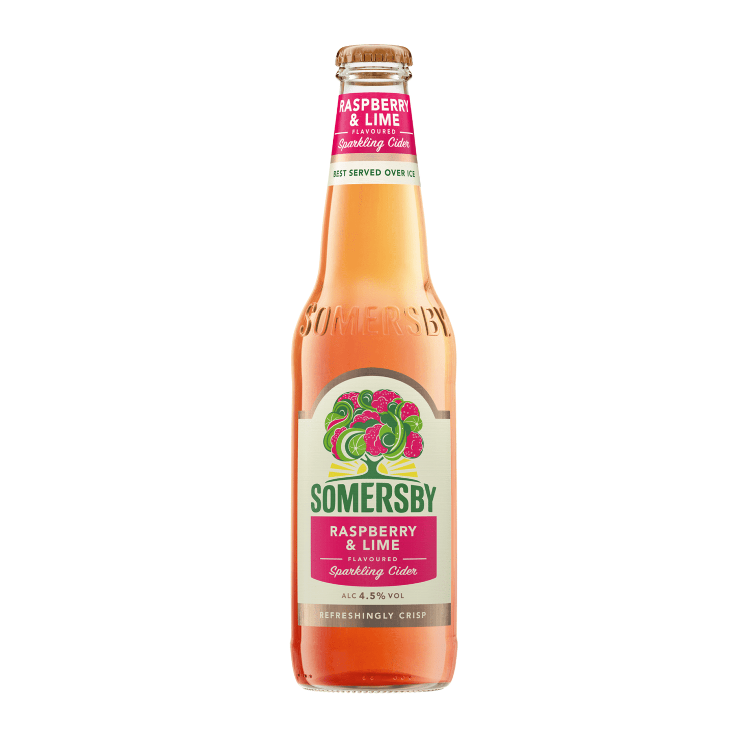 Somersby Himbeer-Limetten-Apfelweinflasche (24x 33cl)