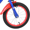 Schall Sonic Prime Kinderfahrrad - Jungen - 14 Zoll - Blau Rot - Zwei Handbremsen