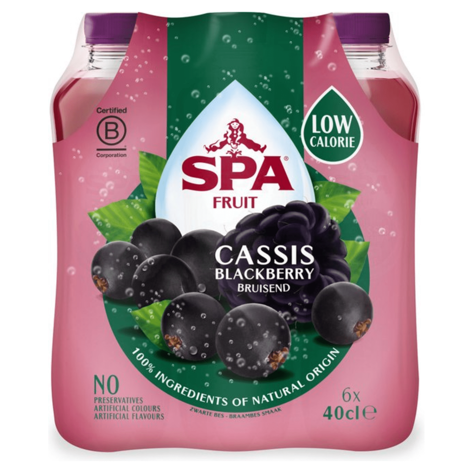 Spa-Frucht Cassis Brombeere Haustier (6x400ml)