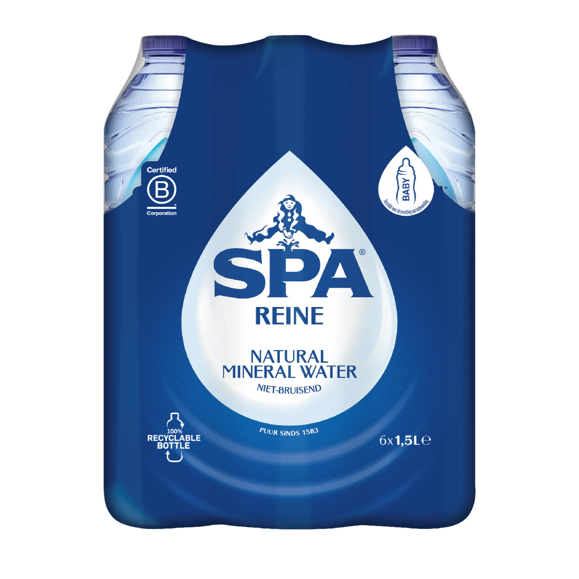 Spa reine blaue Kappe (6x 1,5 Liter)