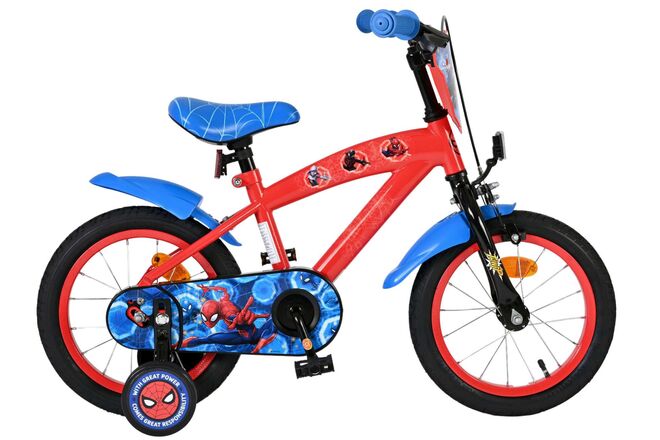 Spiderman Marvel Spider-Man Kinderfahrrad – Jungen – 14 Zoll – Rot Blau