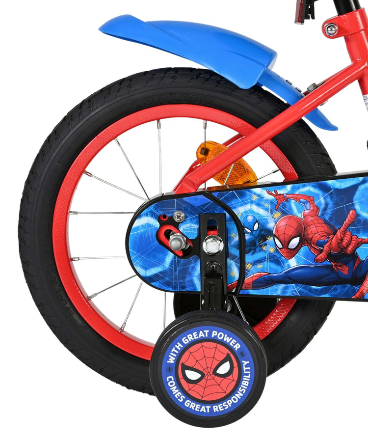 Spiderman Marvel Spider-Man Kinderfahrrad – Jungen – 14 Zoll – Rot Blau