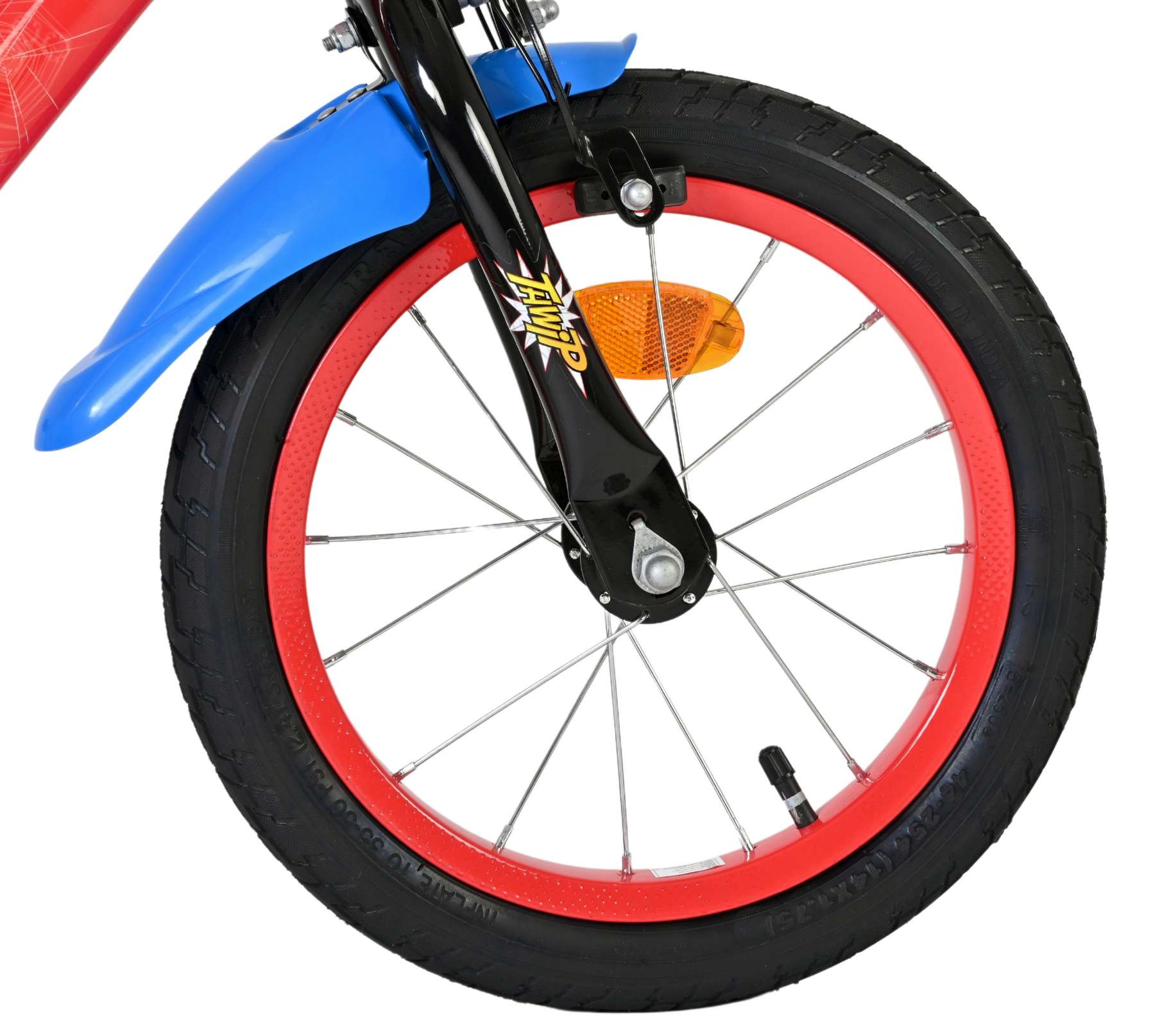 Spiderman Marvel Spider-Man Kinderfahrrad – Jungen – 14 Zoll – Rot Blau