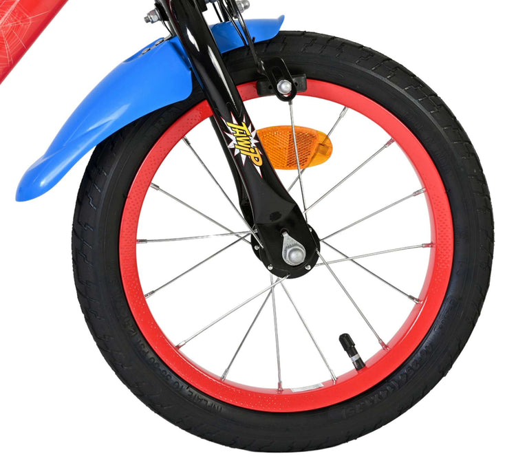 Spiderman Marvel Spider-Man Kinderfahrrad – Jungen – 14 Zoll – Rot Blau