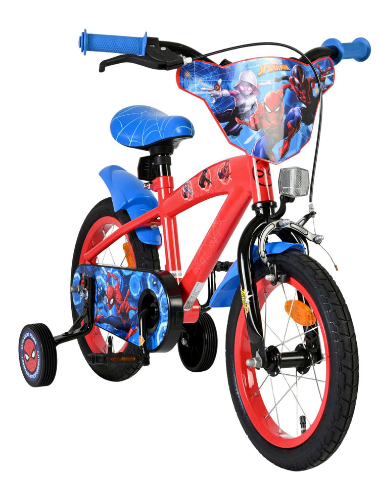 Spiderman Marvel Spider-Man Kinderfahrrad – Jungen – 14 Zoll – Rot Blau