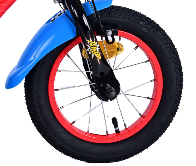 Ultimate Spider -Man Kinderbike - Jungen - 12 Zoll - Blaurot - Zwei Handbremsen