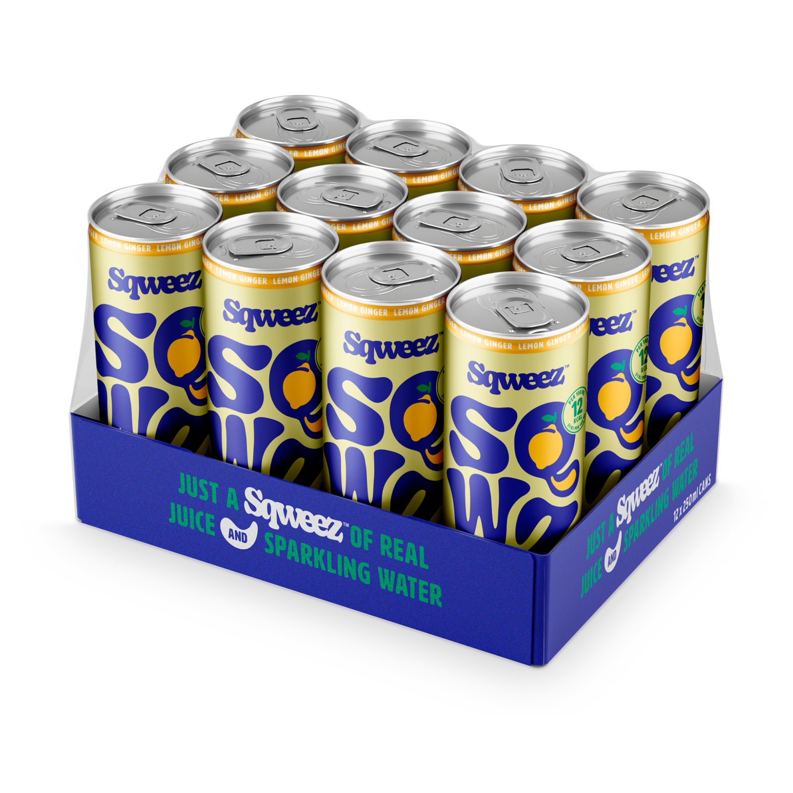 Sqweez Zitronen-Ingwer-Dose (12x 250ml)