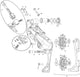 SRAM HINTERSAGE. Kraft 1 11-sp., Alu