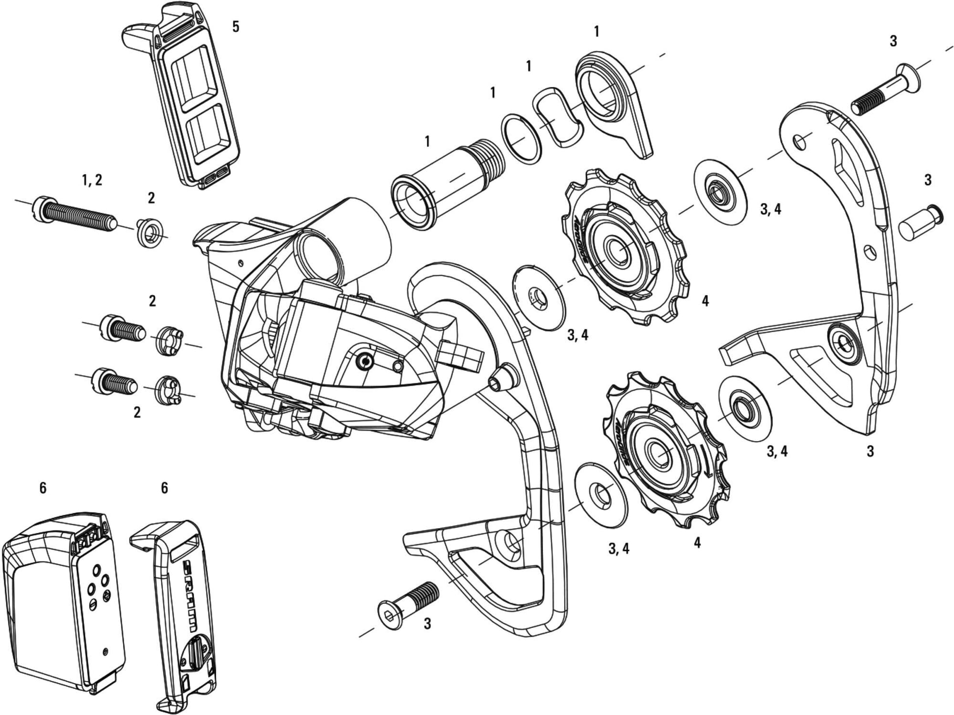 SRAM HINTERSAGE. Rote Etap 32T 11sp