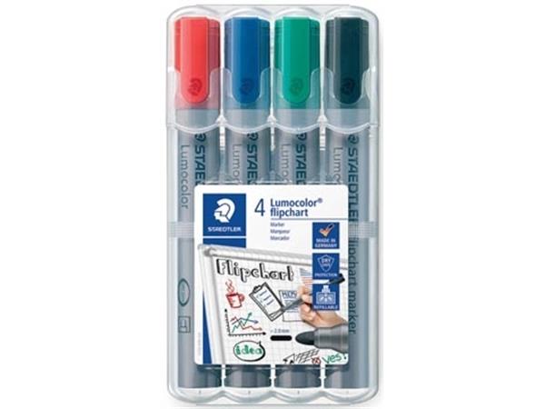 Staedtler lumocolor Flipchartmarker (1x 4 Stück)