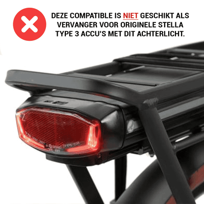 Abi-kompatible Fahrradbatterie Stella Typ 3 36 V 14,5 Ah