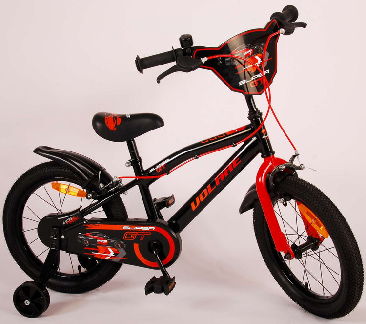 Volare Super GT Kinderbike - Jungen - 16 Zoll - Rot - Zwei Handbremsen