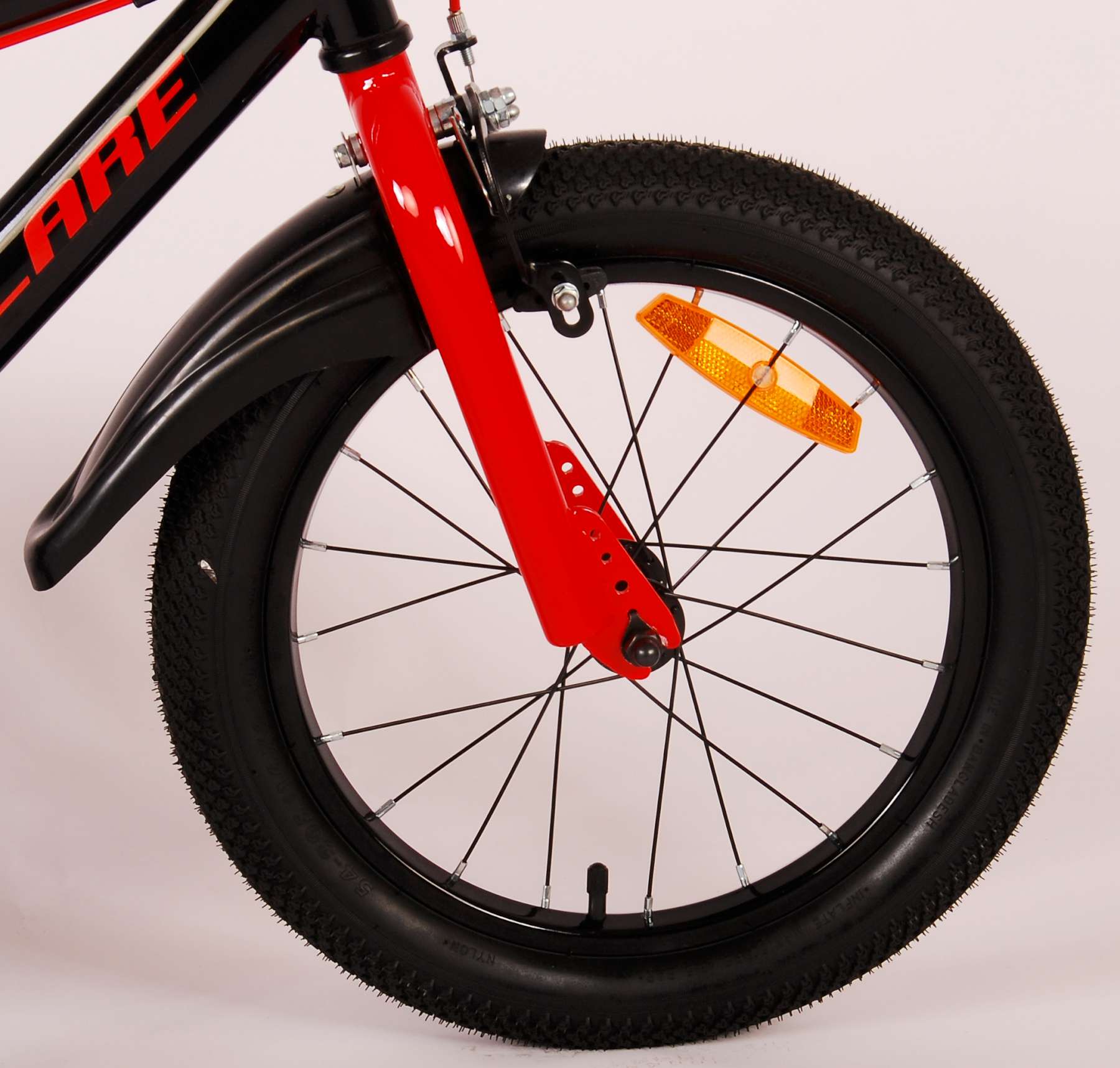 Volare Super GT Kinderbike - Jungen - 16 Zoll - Rot - Zwei Handbremsen