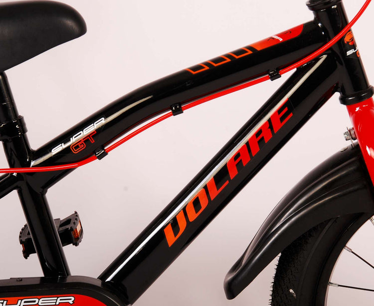 Volare Super GT Kinderbike - Jungen - 16 Zoll - Rot - Zwei Handbremsen