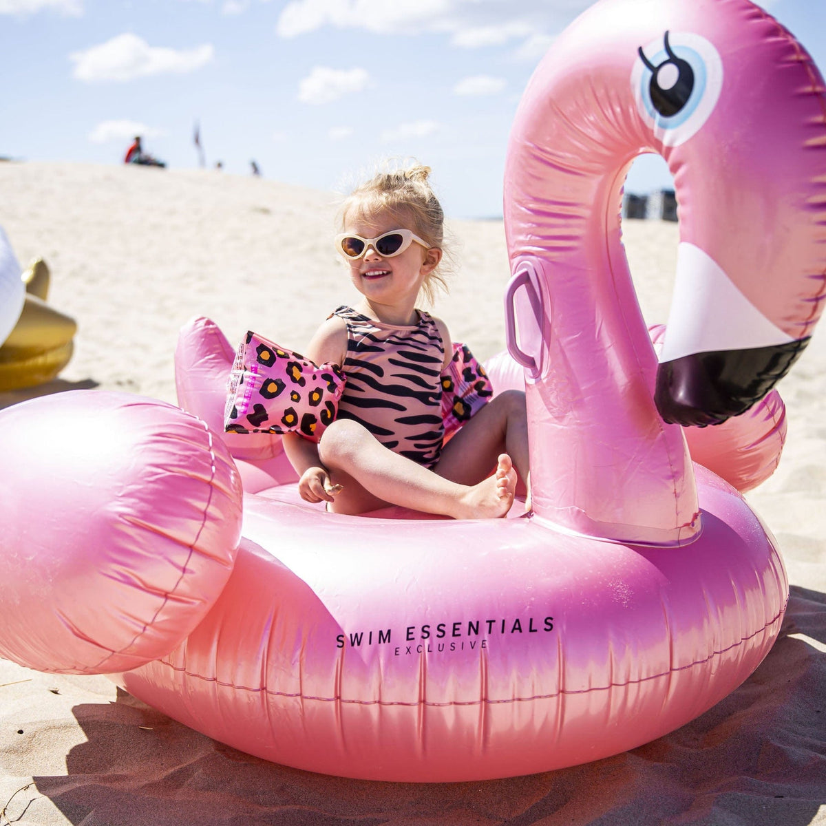 Dreamscape | Rosé Gold aufblasbare Flamingo xxl