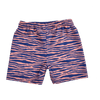 Lebendige Streifen | Blue Orange UV Schwimmboxerjungen