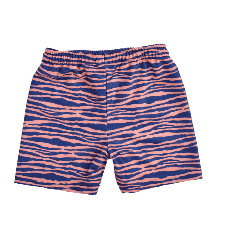 Lebendige Streifen | Blue Orange UV Schwimmboxerjungen