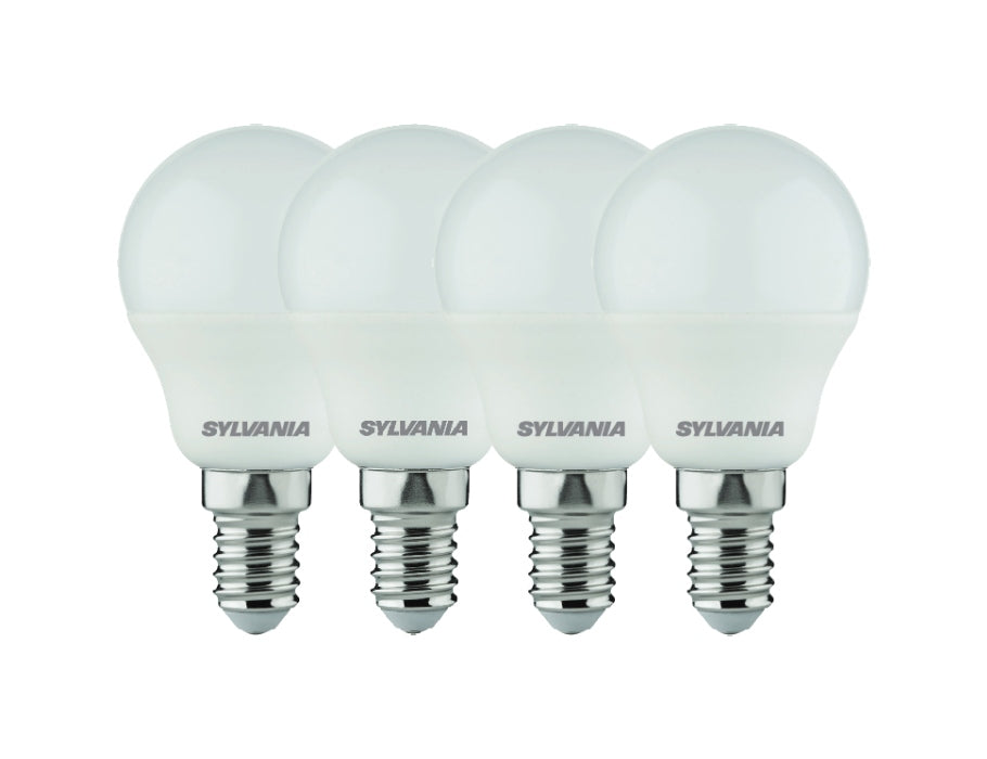 Sylvania LED -Lampe - E14 - 470 LM - Kugel - MAT - 4 Teile