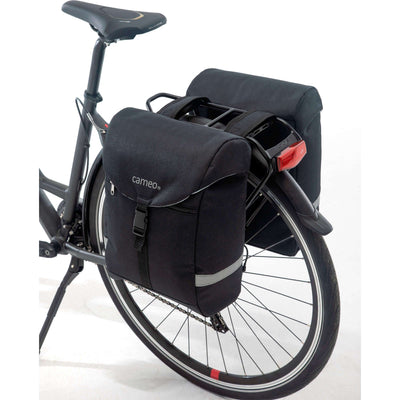 Cameo Sports Doppel-Fahrradtasche Schwarz 28L