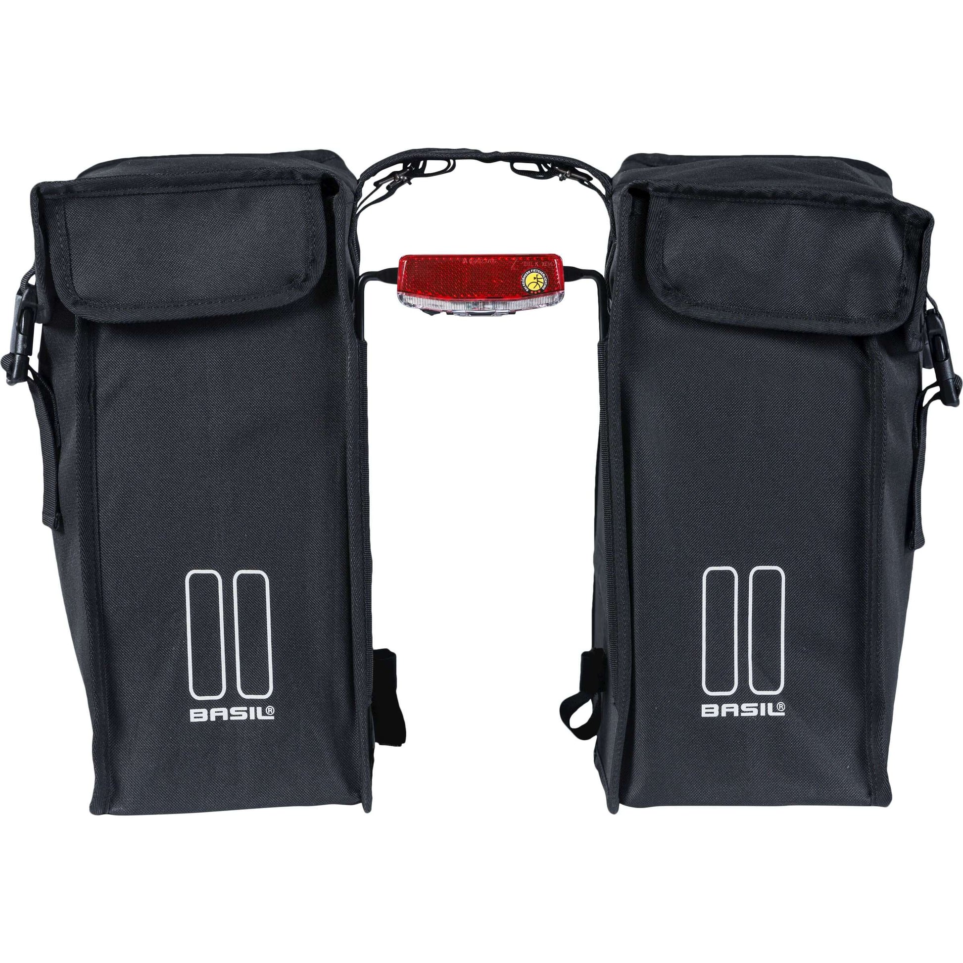 Basil Mara XXL doppelte Fahrradtasche - 47L - Ladies Men's - City City - Schwarz