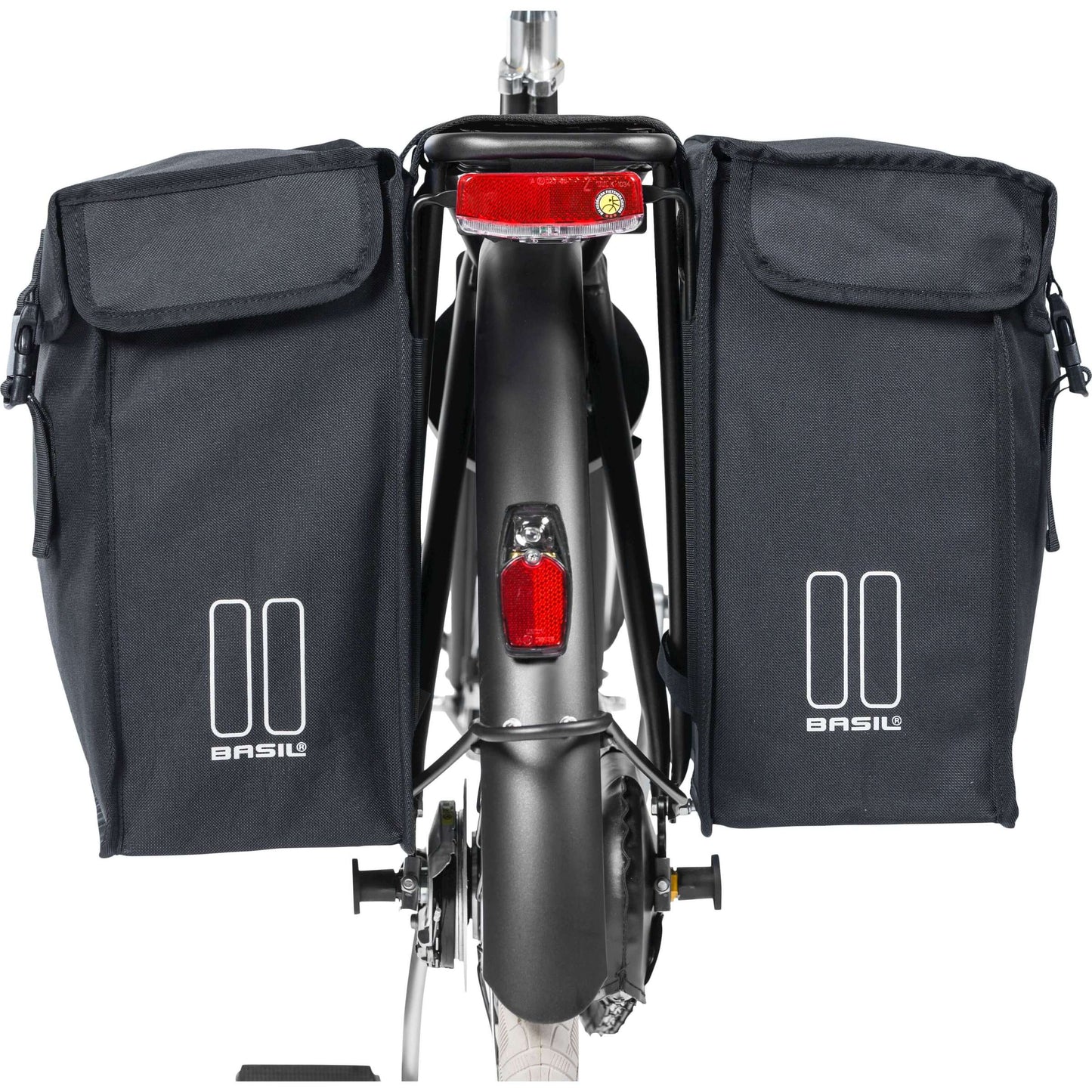 Basil Mara XXL doppelte Fahrradtasche - 47L - Ladies Men's - City City - Schwarz