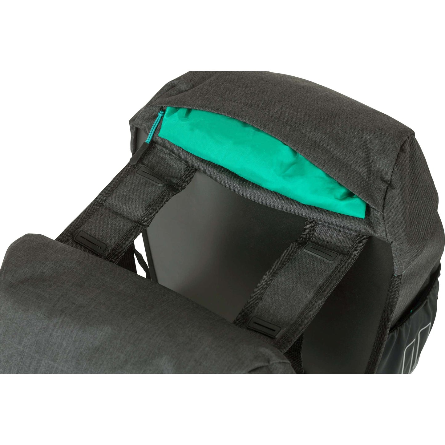 Basildiscovery365D doppelte Fahrradtasche schwarz melee