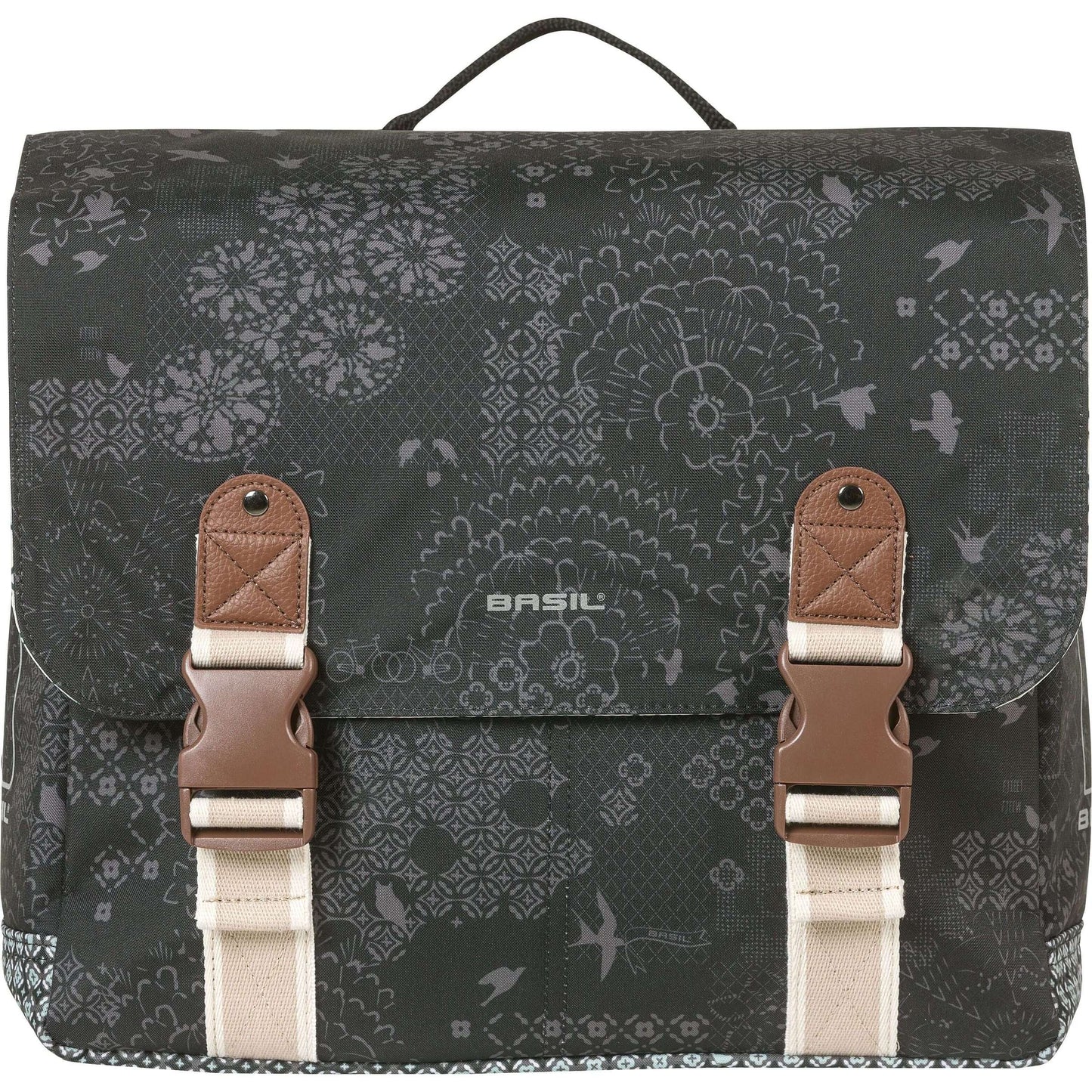 Basilikum Fahrradbeutel Double Boheme Charcoal Mik 35L