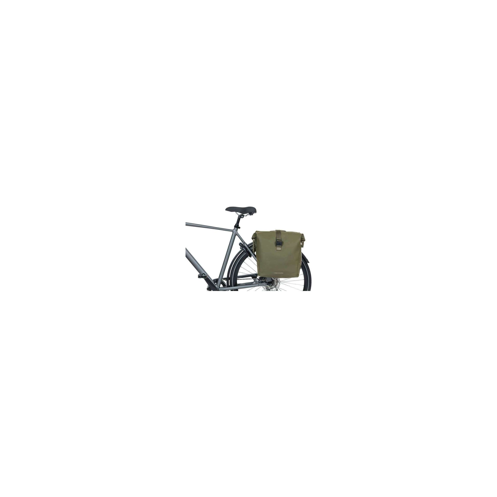 Basil SoHo Doppel-Fahrradtasche Nordlicht - Wasserdichte Gepäckträgertasche für Elektrofahrrad - Grün
