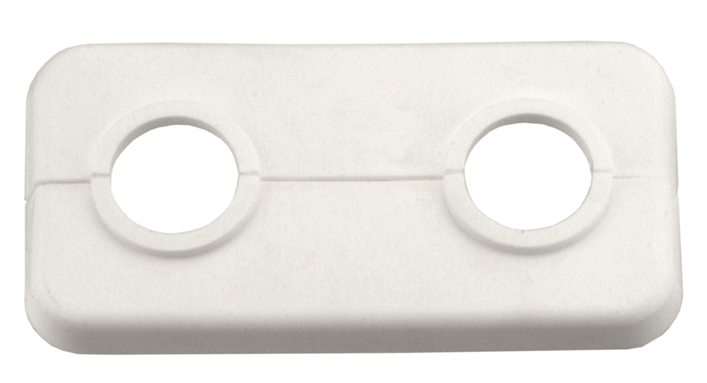 Cornat Doppel-Mohnrosette Kunststoff 18mm mit - t384001