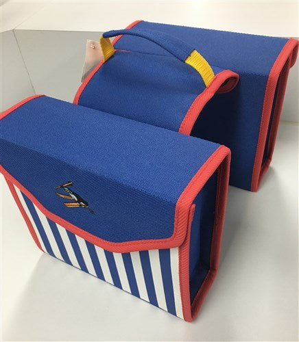 Newlooxs neue Kinder Doppeltasche blau Nr. 91