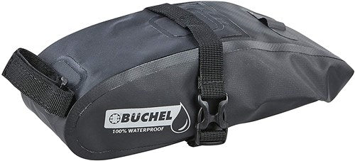 Buchel Satteltasche, 100% wasserdicht, Maße: 20 x 10,5 x 7 cm. Schwarz