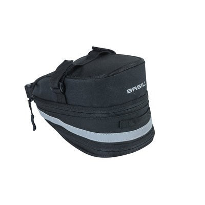 Basil Mada Saddlebag - Kompakt, schwarz, 1L, Klettverschluss, Fahrradzubehör