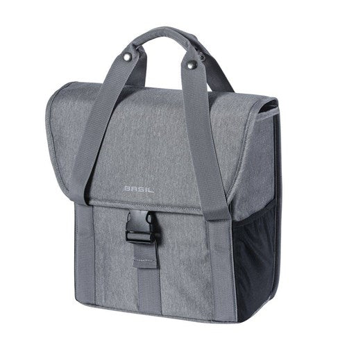 BASIL GO-SINGLE BAG - Einzelfahrradtasche - Damen - Fahrräder - grau meliert