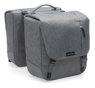 Nova Double - Doppelte Fahrradtasche, grau, wasserabweisend