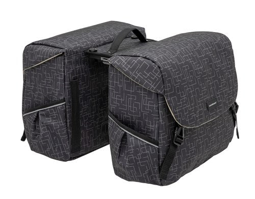 Mondi Joy Doppelfahrradbeutel - Wasser -Repellent - Mikadapter - 38L - Ivy Walnuss