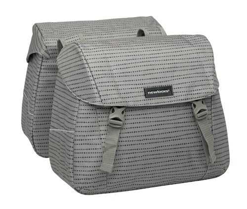 Joli Doppelfahrradbeutel - Wasser -Repellent Polyester - Schwarzblau Grün - 37L