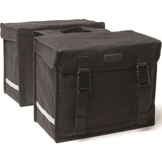 Neu Looxs Canvas Camping - Doppelte Fahrradtasche schwarz