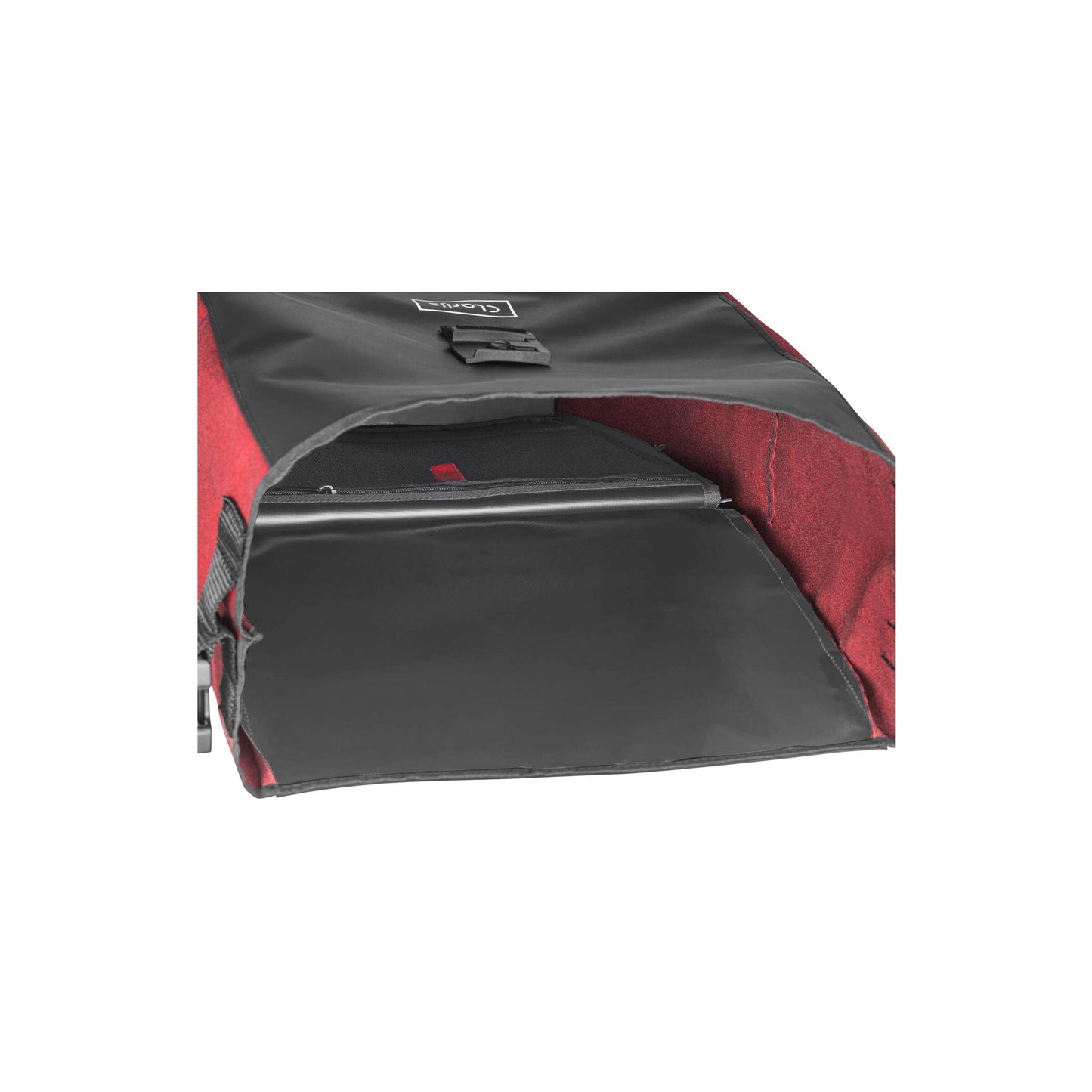 Clarijs Fahrradbeutel Solobag 24L Schwarzes Rood