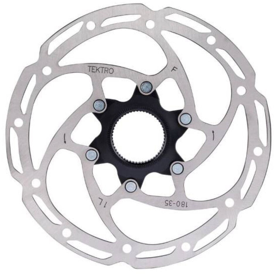 Tektro Bremsscheibe TR180-351 Ø180mm Centerlock Silber (Workshop-Verpackung)