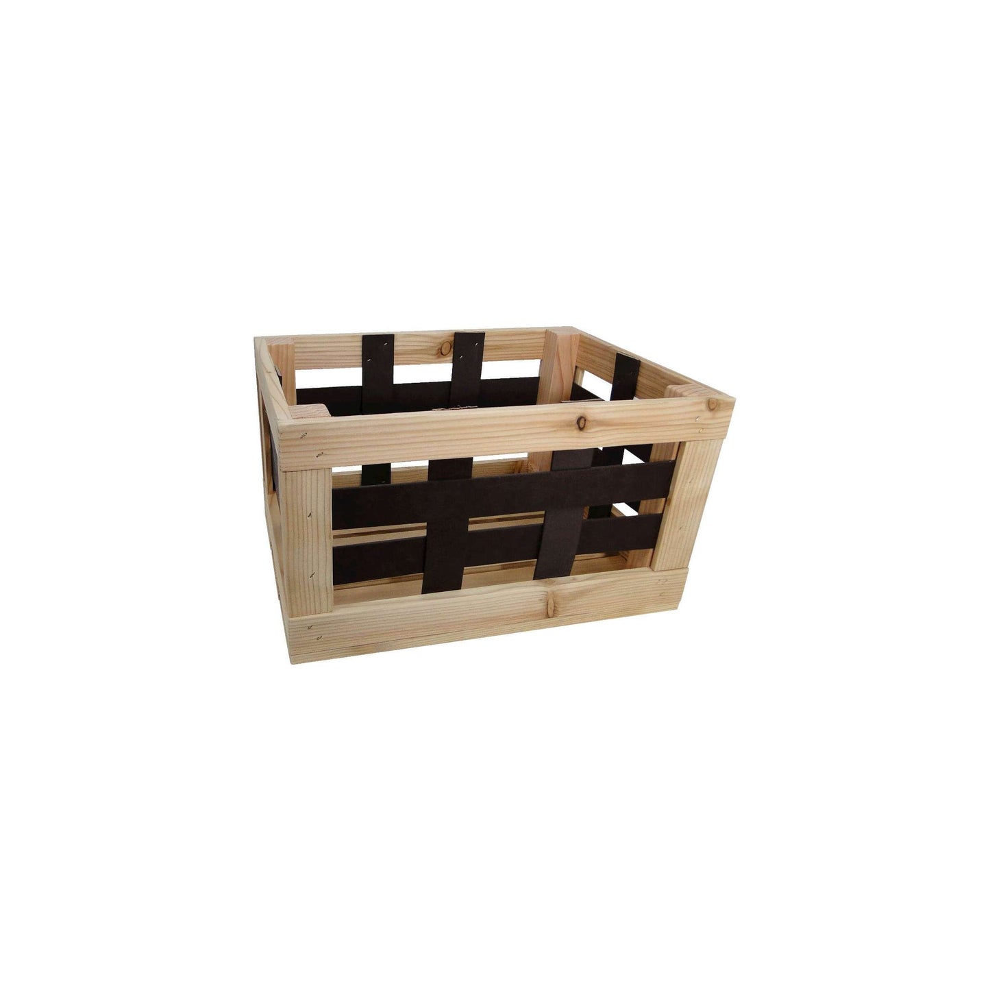Fahrradkiste Lederraster 20L 40x29x24cm