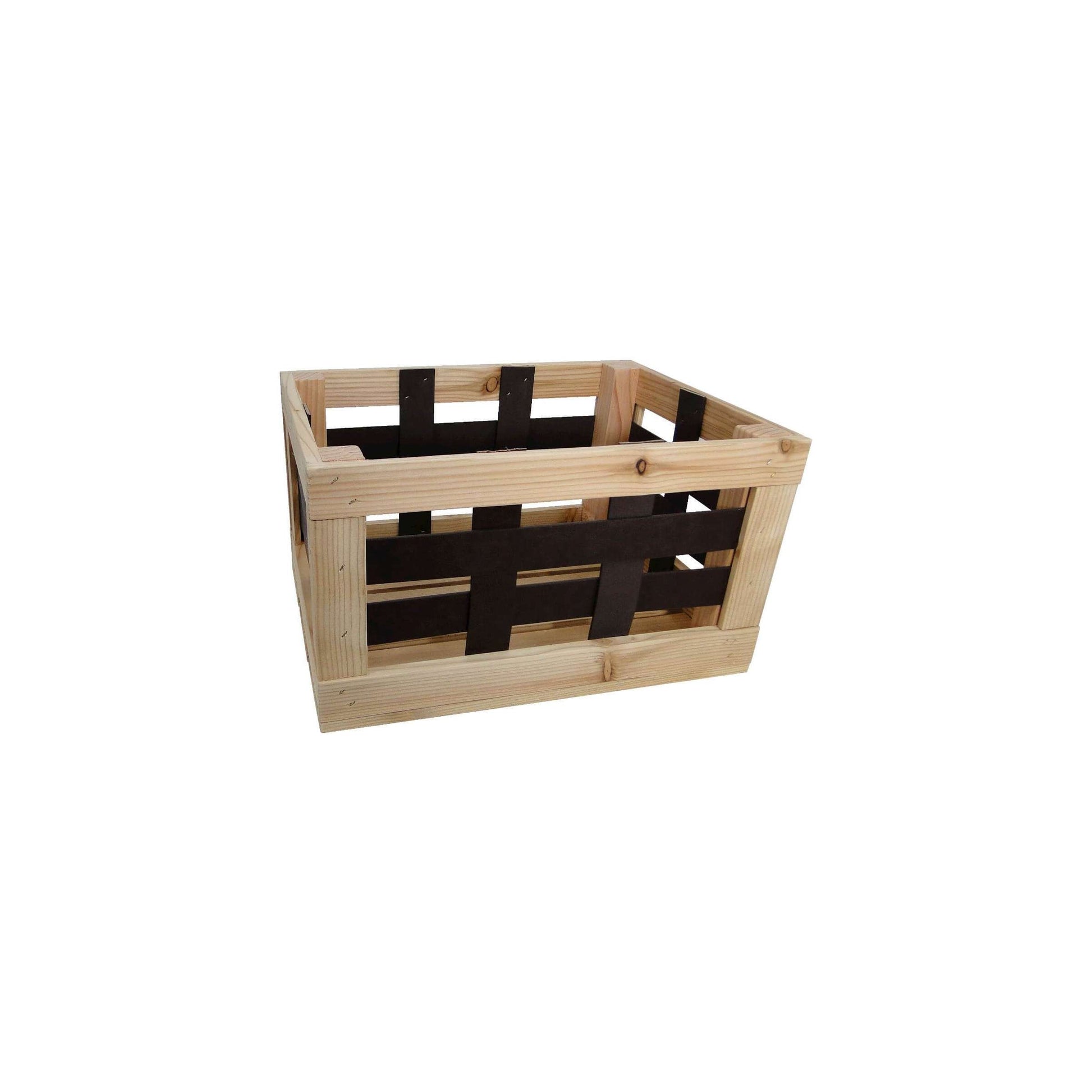 Fahrradkiste Lederraster 20L 40x29x24cm