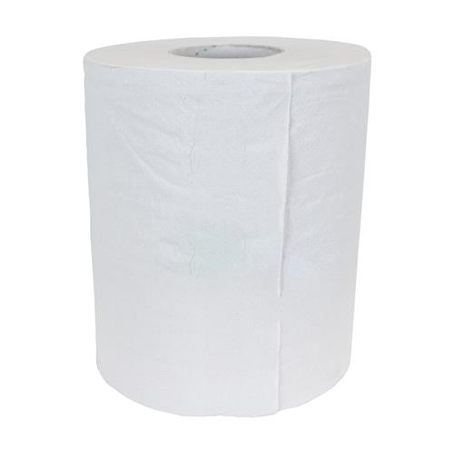 Reinigungspapier B=20cm L=140mtr weiße 2-lagige PP-Rolle (6) | 6 Stück
