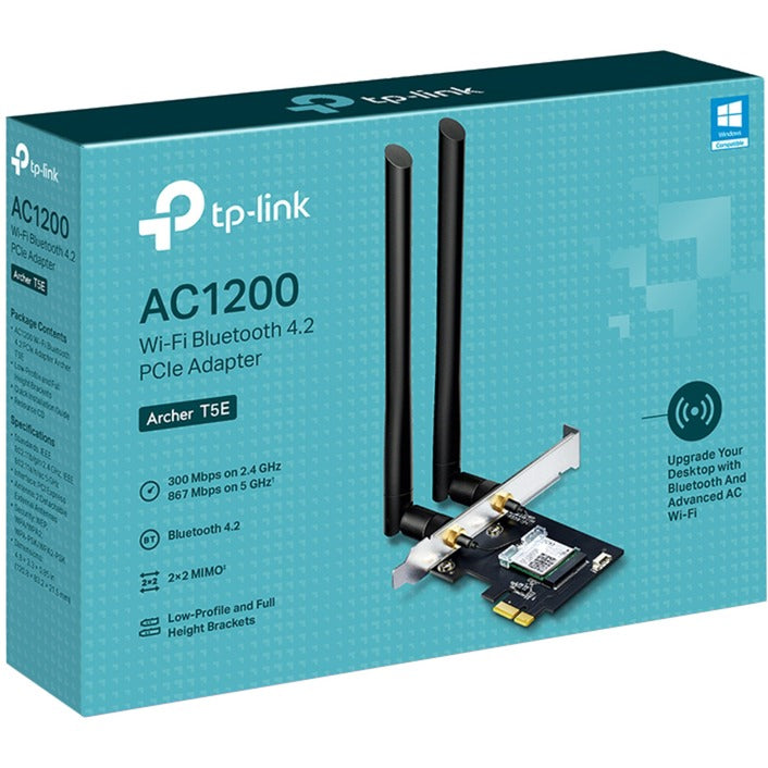 TP-Link Archer T5E AC1200 Wi-Fi Bluetooth 4.2 PCIe Adapter
