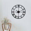 Teesa Wanduhr Aluminium ø60cm schwarz