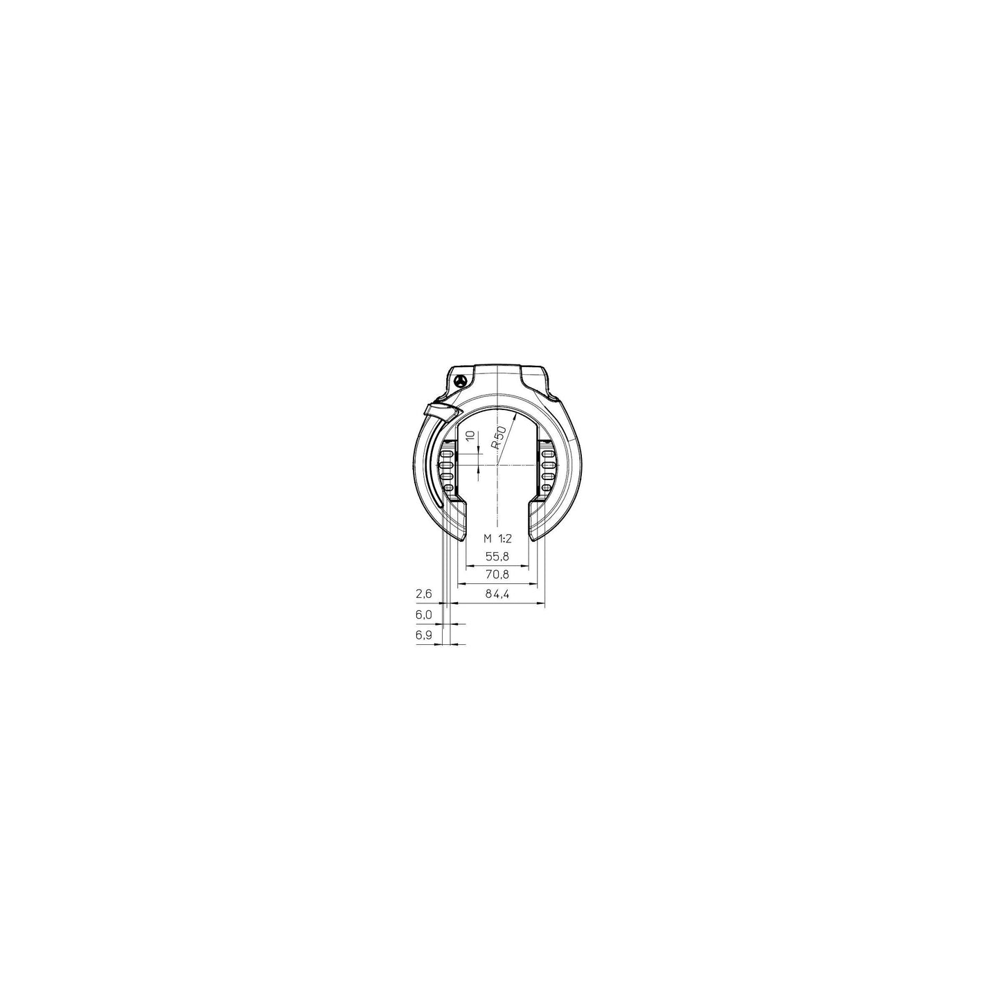 Trelock Schloss Set Rs 453 BAL Naz + ZR 355 100 6 Beutel