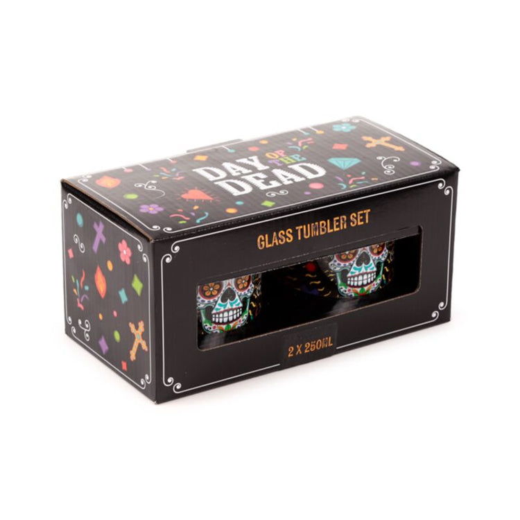Slide de Los Muertos Set 2 Gläser Trinkgläser 350 ml