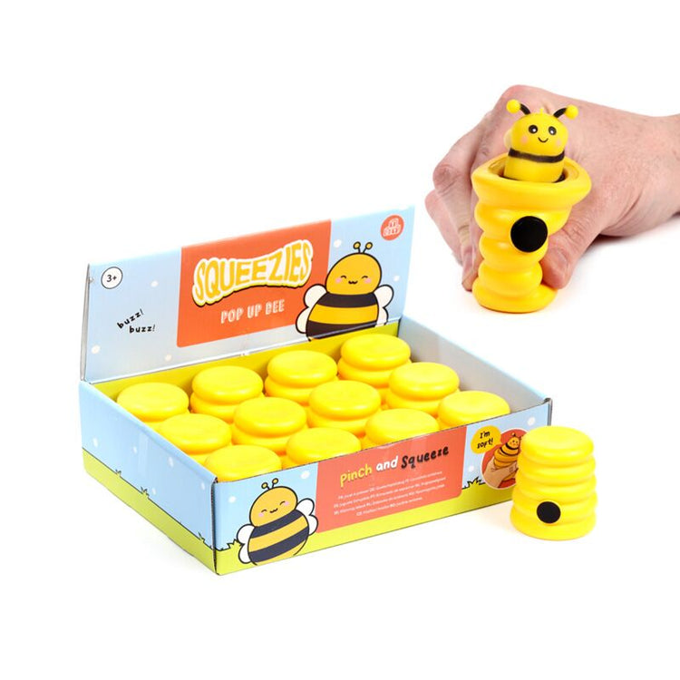 Quetschbarer Bienenstock springt heraus
