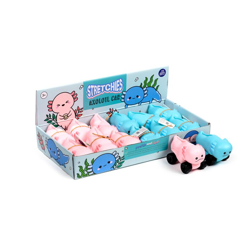 Dehnbares, gequemzendes Axolotl -Autospielzeug