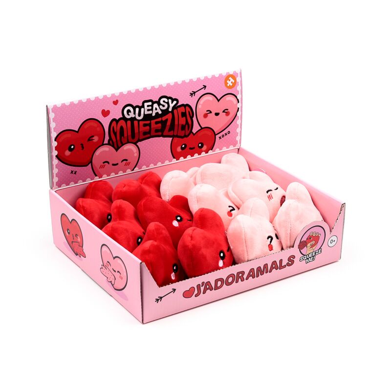 Queasy Squeezies J'adoramals Herz-Quetschspielzeug